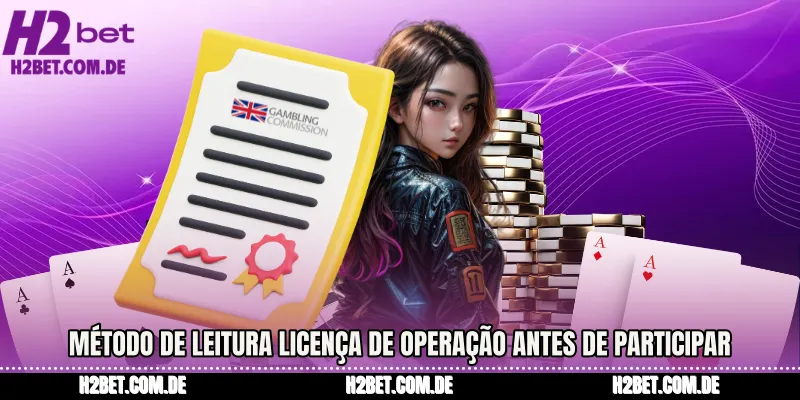 Método de leitura Licença de Operação antes de participar