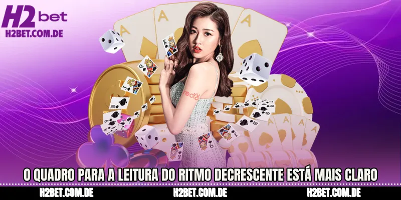 O quadro para a leitura do ritmo decrescente está mais claro