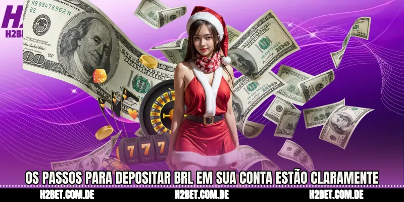 Os passos para depositar BRL em sua conta estão claramente descritos